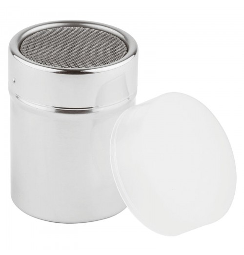 Pudriera pentru zahar, rotunda, inox, diametru 70 mm, inaltimea 90mm