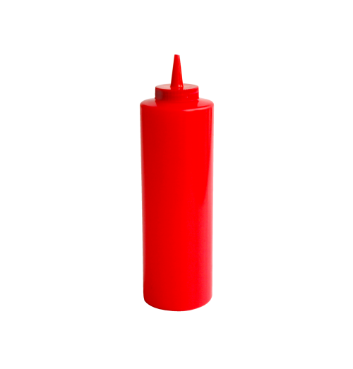 Sticla pentru sos, capacitate 720ml, culoare rosu