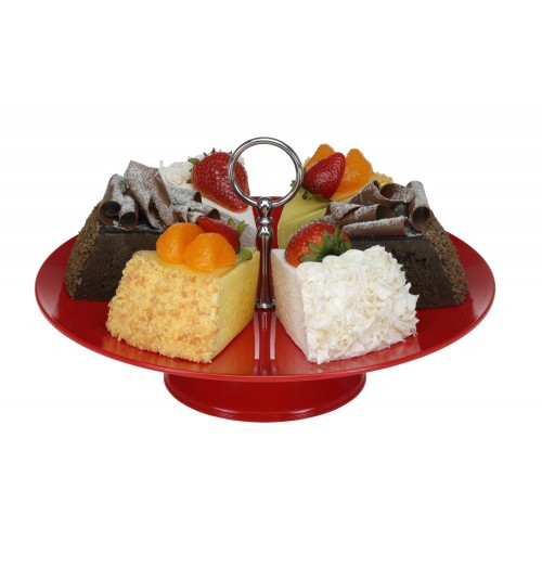 Platou rotund pentru expunere -cu picior, diametru 300mm