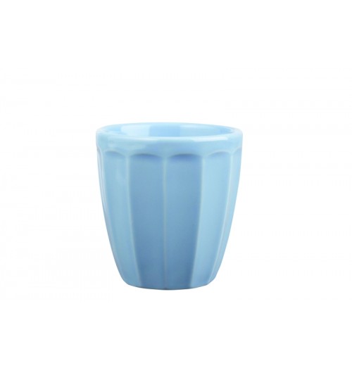 Cupa pentru desert, capacitate 257ml, din portelan super-vitrifiat, culoare albastra glazurat pe toata suprafata