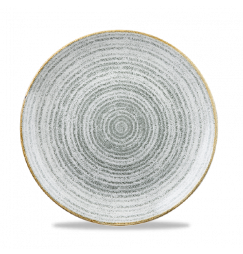Farfurie rotunda, portelan super-vitrifiat de culoare gri glazurat pe toata suprafata, diametru 260mm