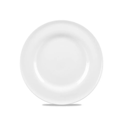 Farfurie intinsa rotunda, linia Churchill-Contempo, portelan super-vitrifiat de culoare alb glazurat pe toata suprafata, diametru 250mm