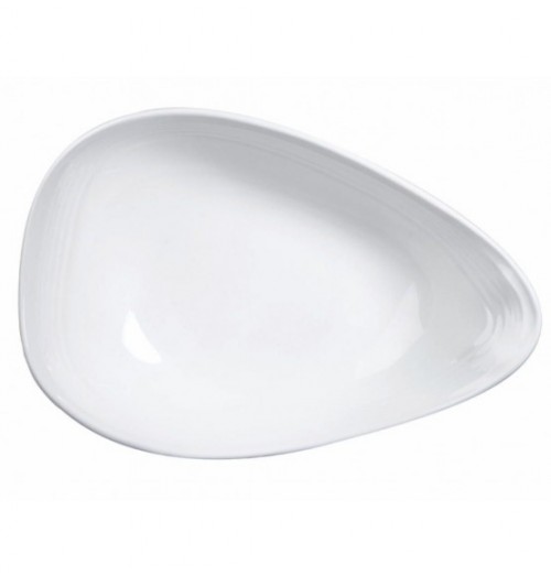 Bol oval, portelan super-vitrifiat de culoare alba glazurat pe toata suprafata, dimensiune 213mm