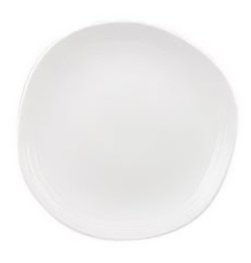 Farfurie rotunda, portelan super-vitrifiat de culoare alba glazurat pe toata suprafata, diametru 286mm