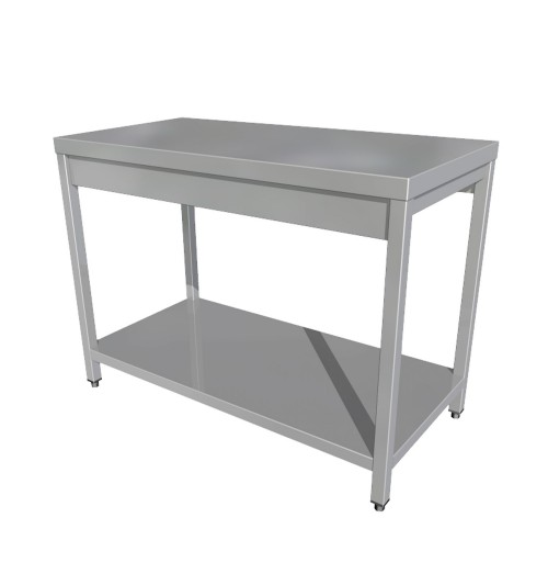 Masa centrala, dimensiuni 1600x700x850mm, inox