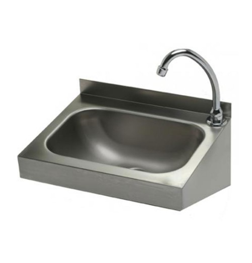 Lavoar, comanda la genunchi,  dimensiuni 400x320 mm, inox
