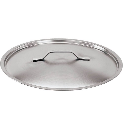 Capac din inox cu finisaj satinat, margini ranforsate, diametru 320mm