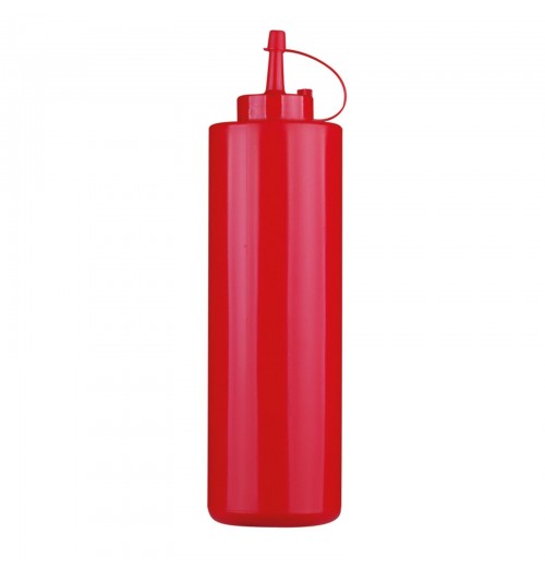 Flacon dozator, capacitate 720 ml, polietilena, culoare rosie