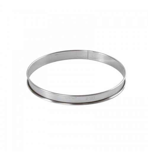 Forma tort, inel inox, dimensiune (H mm): 20, diametru 180mm