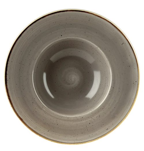 Farfurie adanca, portelan super-vitrifiat de culoare Peppercorn Gray glazurat pe toata suprafata, diametru 240mm,capacitate 284 ml 