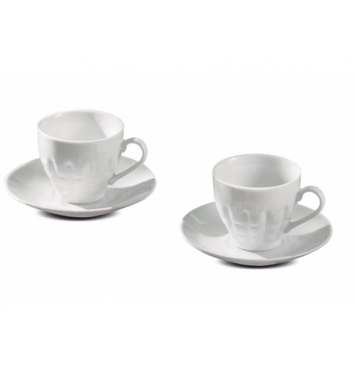 Serviciu cafea format din 6 cesti din portelan pentru espresso