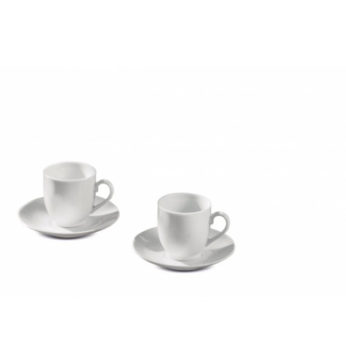 Serviciu cafea format din 6 cesti din portelan pentru espresso