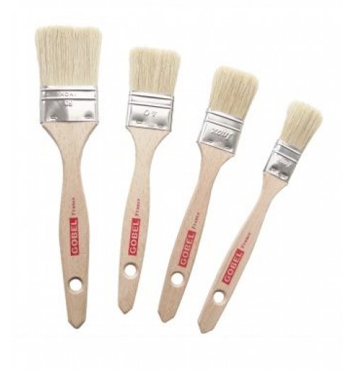 Pensula pentru produse patiserie, maner din lemn, fire naturale 40mm