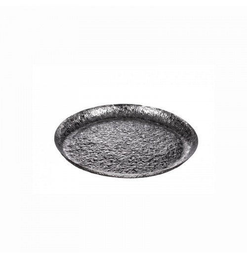 Tava decorativa, din metal, arginitie, diametru 590mm