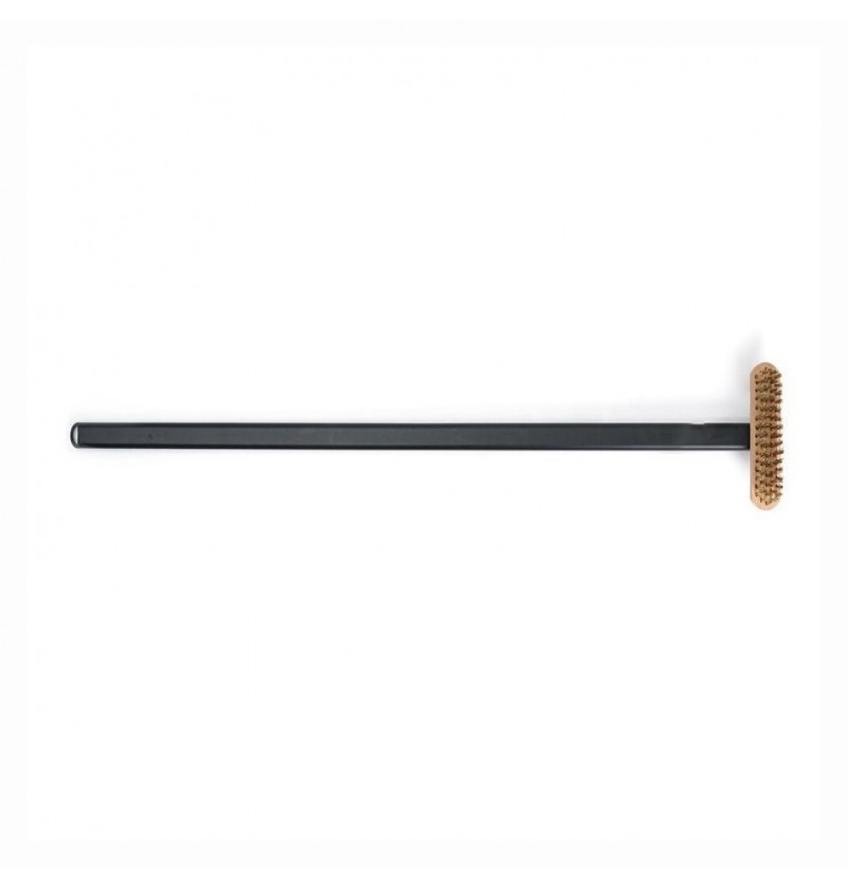 Perie pentru cuptor cu peri din cupru, maner negru din aluminiu, lungime toatala 1200mm