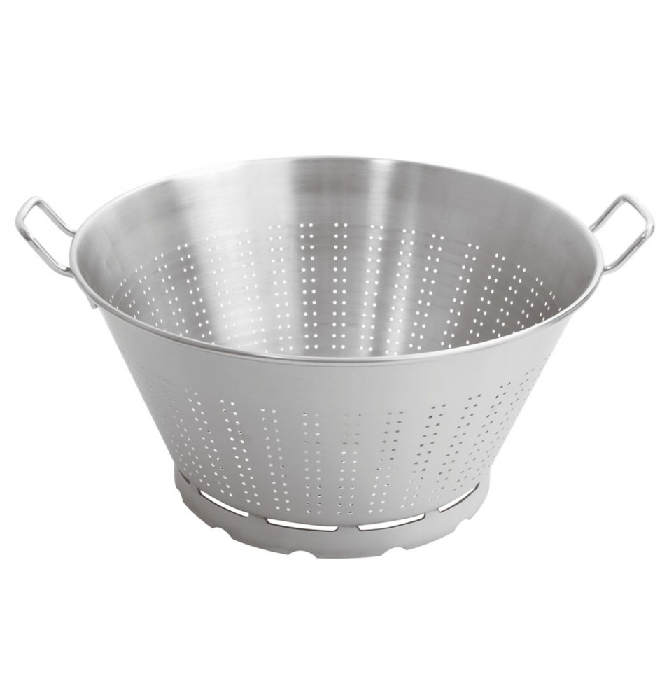 Strecuratoare paste cu baza, conica, cu 2 manere fixe, inox, dimensiune (H mm): 240, diam 500mm, capacitate: 32.5 lt