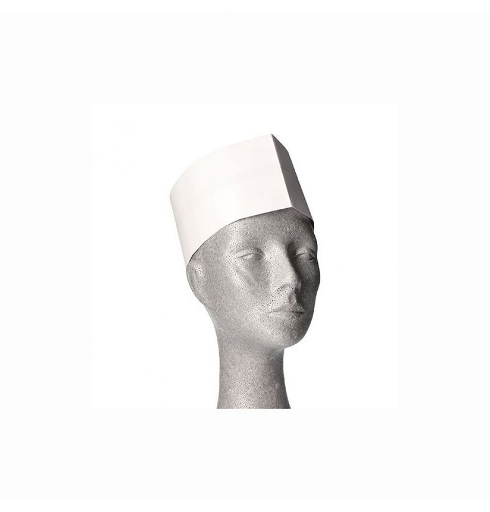 Set 25 bonete din hartie, dimensiuni 85x275mm, culoare alba, marime ajustabila