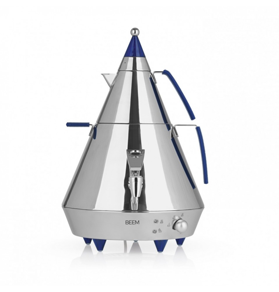 Samovar tip piramida, inox , dimensiuni 360x310x460mm, 2 elemente de incalzire de 2000W si 500W, greutate 3.05kg
