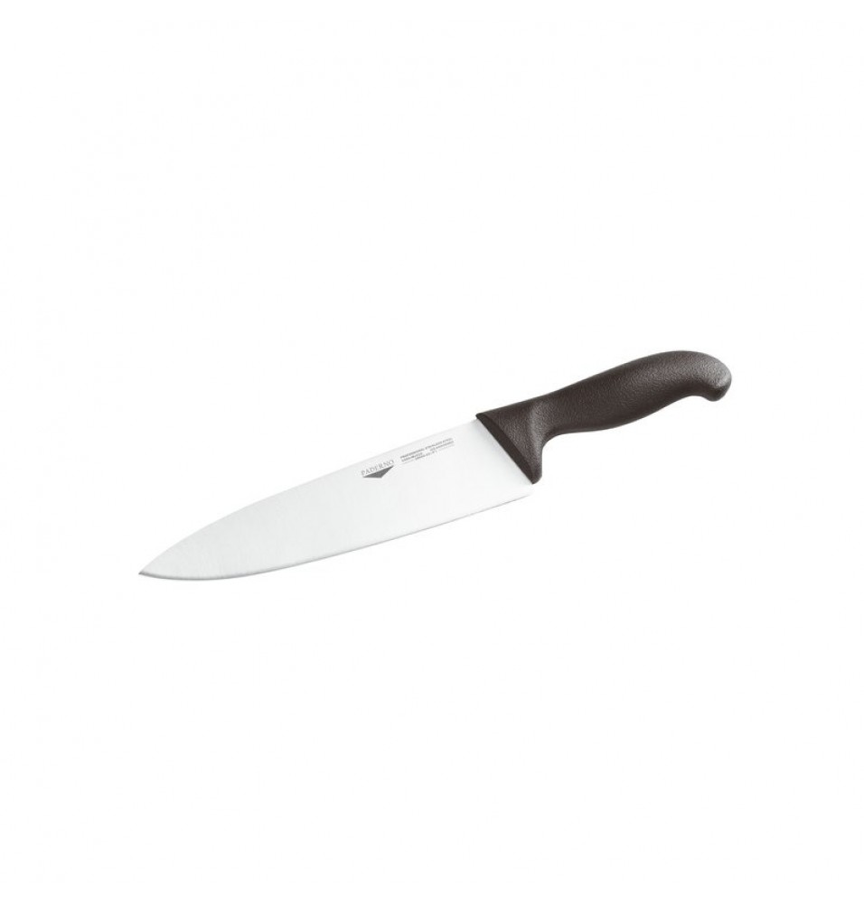 Cutitul bucatarului, cu lama dreapta din inox, maner din polipropilena neagra, lungime lama 200mm
