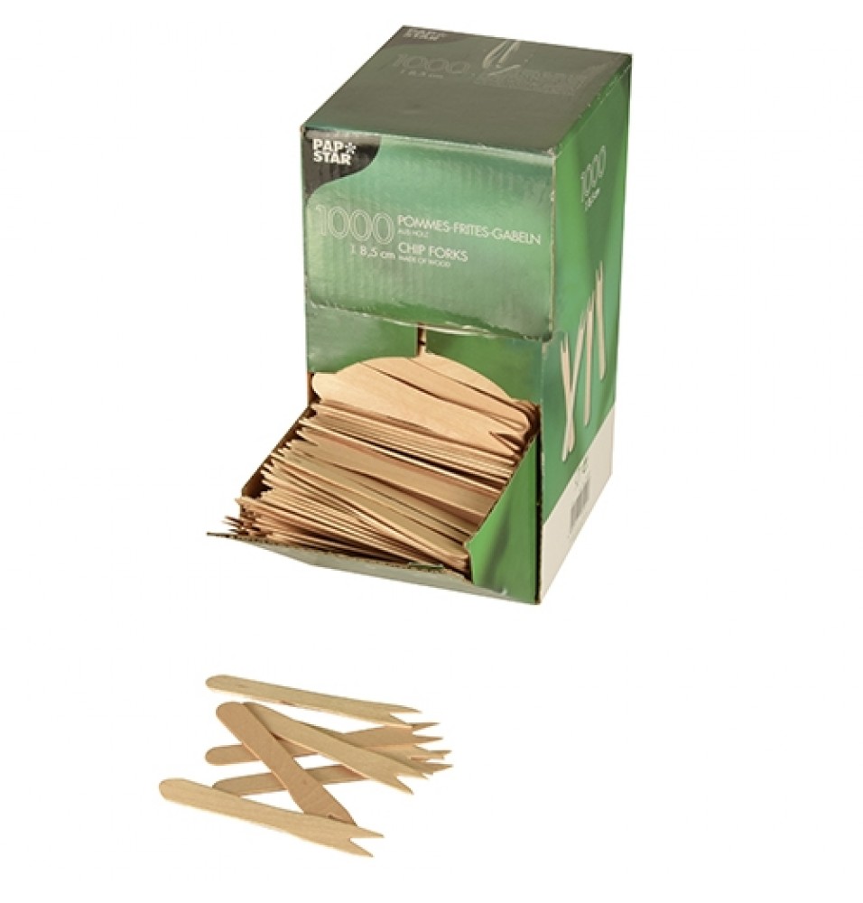 Set 1000 furculite Fingerfood din bambus -lungime 85mm