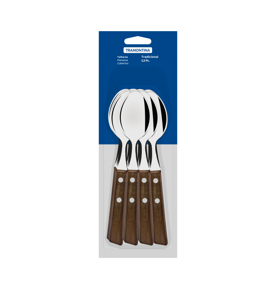 Set 12 linguri gama Tradicional, fabricate din inox de foarte buna calitate