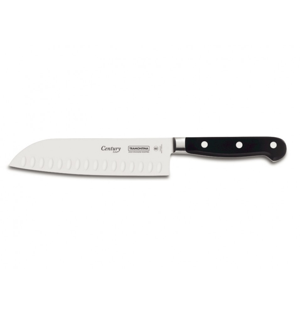 Cutit santoku, inox, lungime lama 177 mm, maner policarbonat