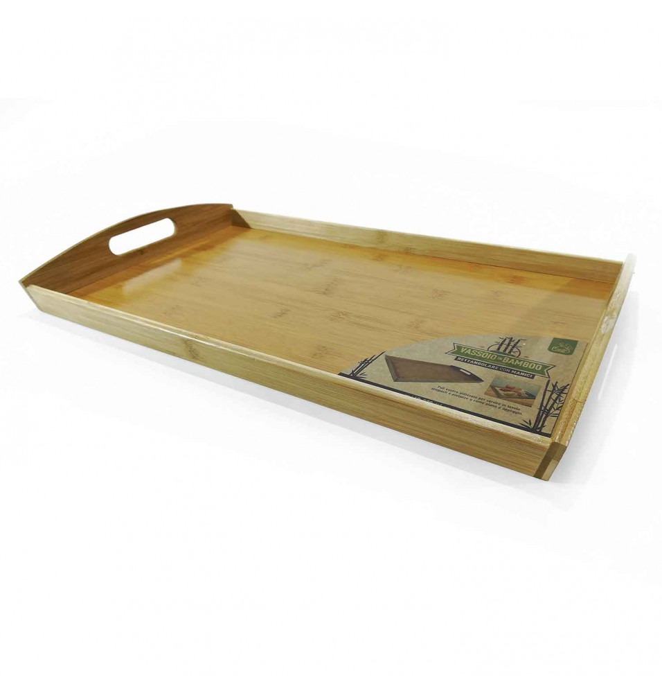 Tava servire din lemn, dimensiuni 400x300x60h mm