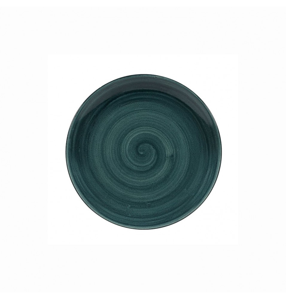 Farfurie Churchill Stonecast Patina Rustic Teal, diametru 288 mm