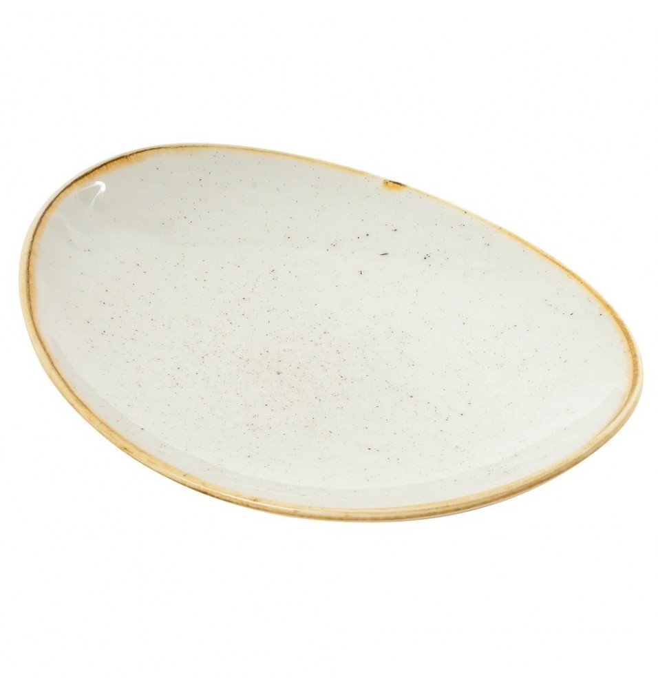 Platou oval linia Churchill-Stonecast, culoare Barley White, lungime 192mm