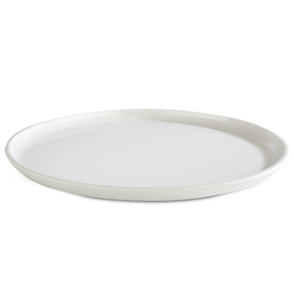 Platou rotund melamina, culoare alb, diametru 240mm