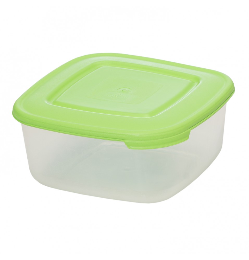 Caserola plastic+capac 1500ml verde