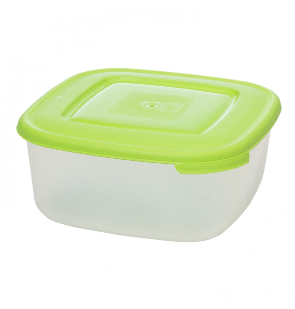 Caserola plastic+capac 2500ml, culoare verde