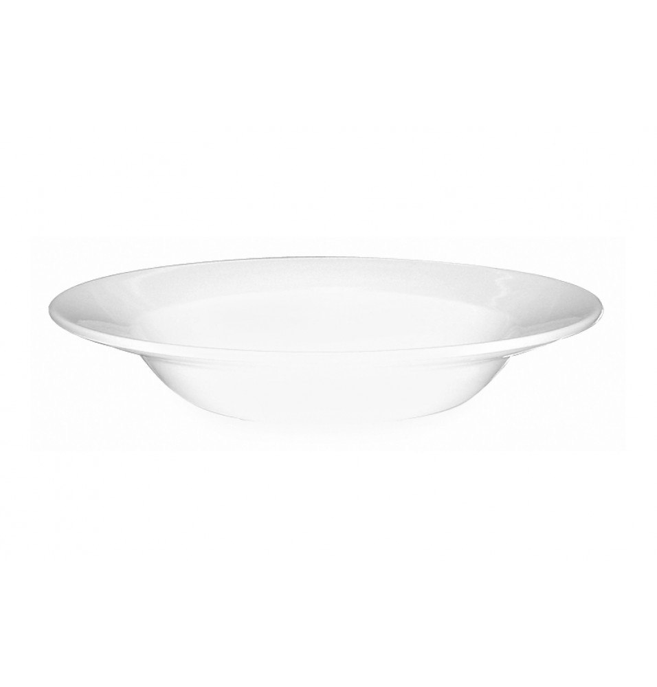 Farfurie adanca pentru supa, portelan, diametru 245mm, capacitate 495ml