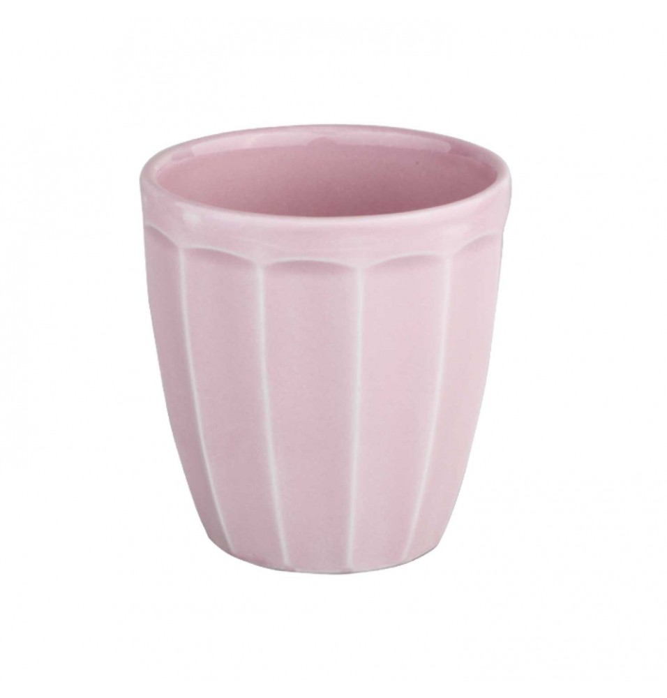 Cupa pentru desert, capacitate 257ml, din portelan super-vitrifiat, culoare roz glazurat pe toata suprafata