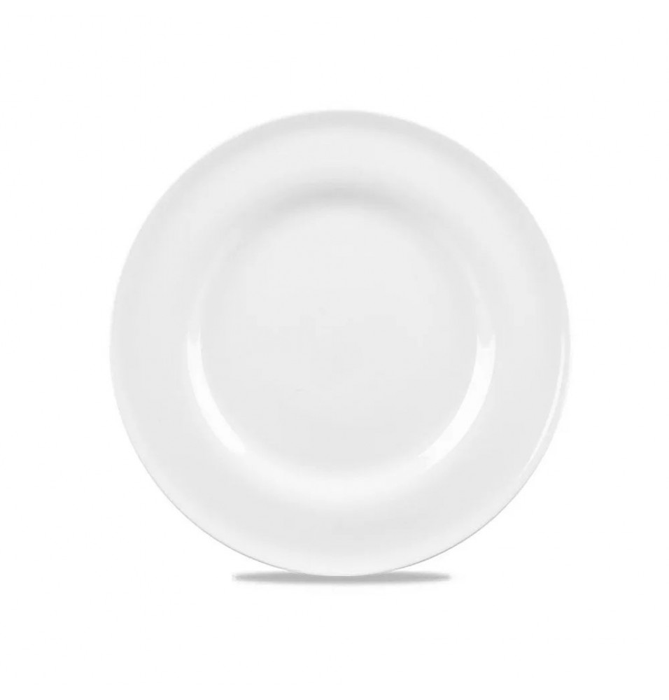 Farfurie intinsa rotunda, linia Churchill-Contempo, portelan super-vitrifiat de culoare alb glazurat pe toata suprafata, diametru 250mm