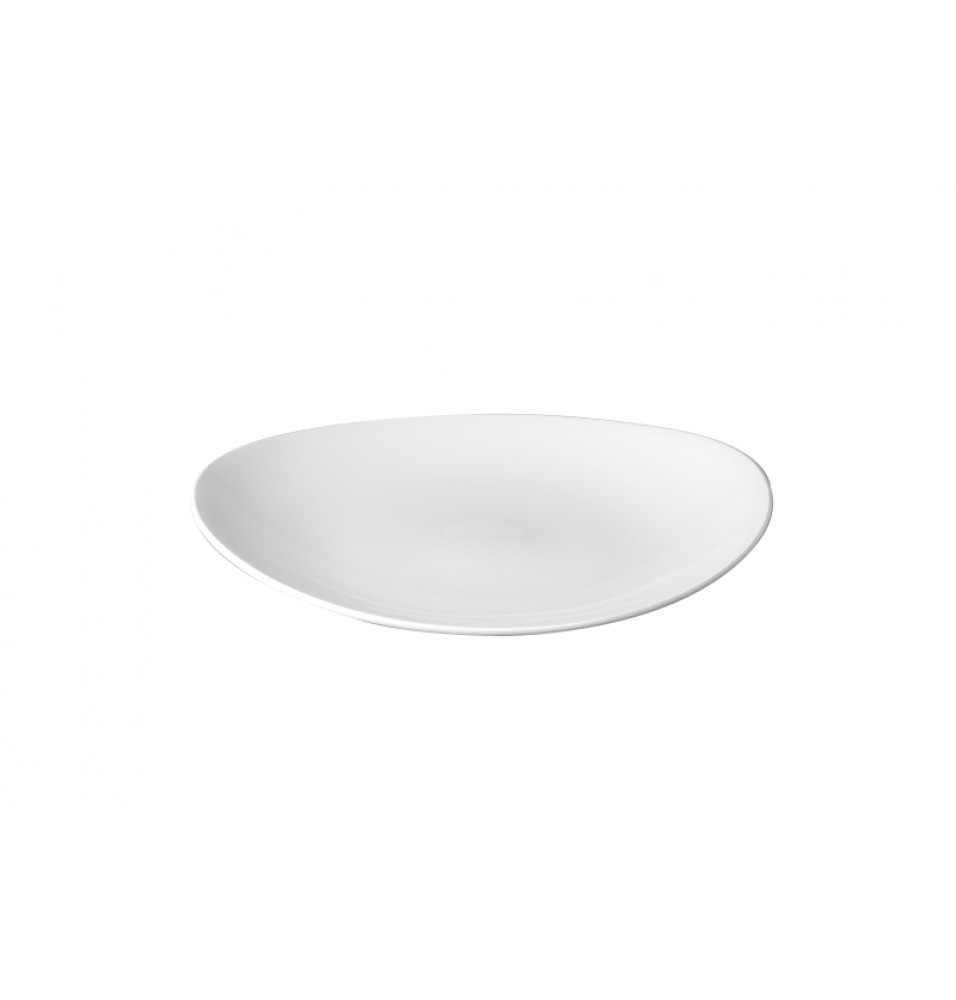 Farfurie plata ovala, portelan, dimensiuni: 238x200mm