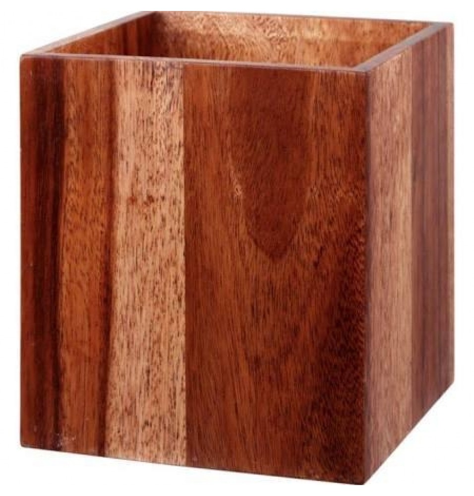 Suport patrat din lemn, Wood, dimensiuni 120x120x100mm