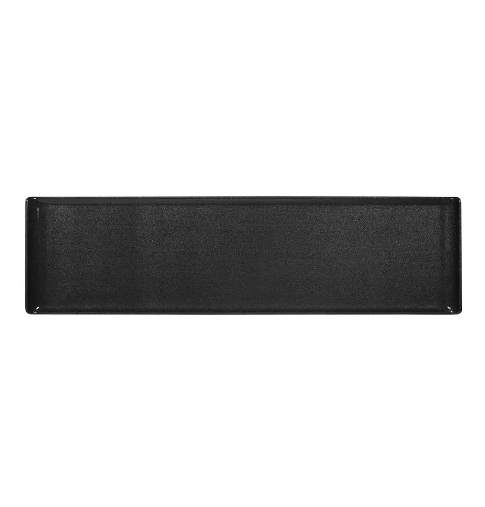 Platou rectangular negru din melamina, dimensiuni 560x153mm
