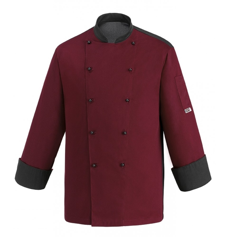Tunica bucatar pentru barbati, maneca lunga, culoare bordeaux, marime S