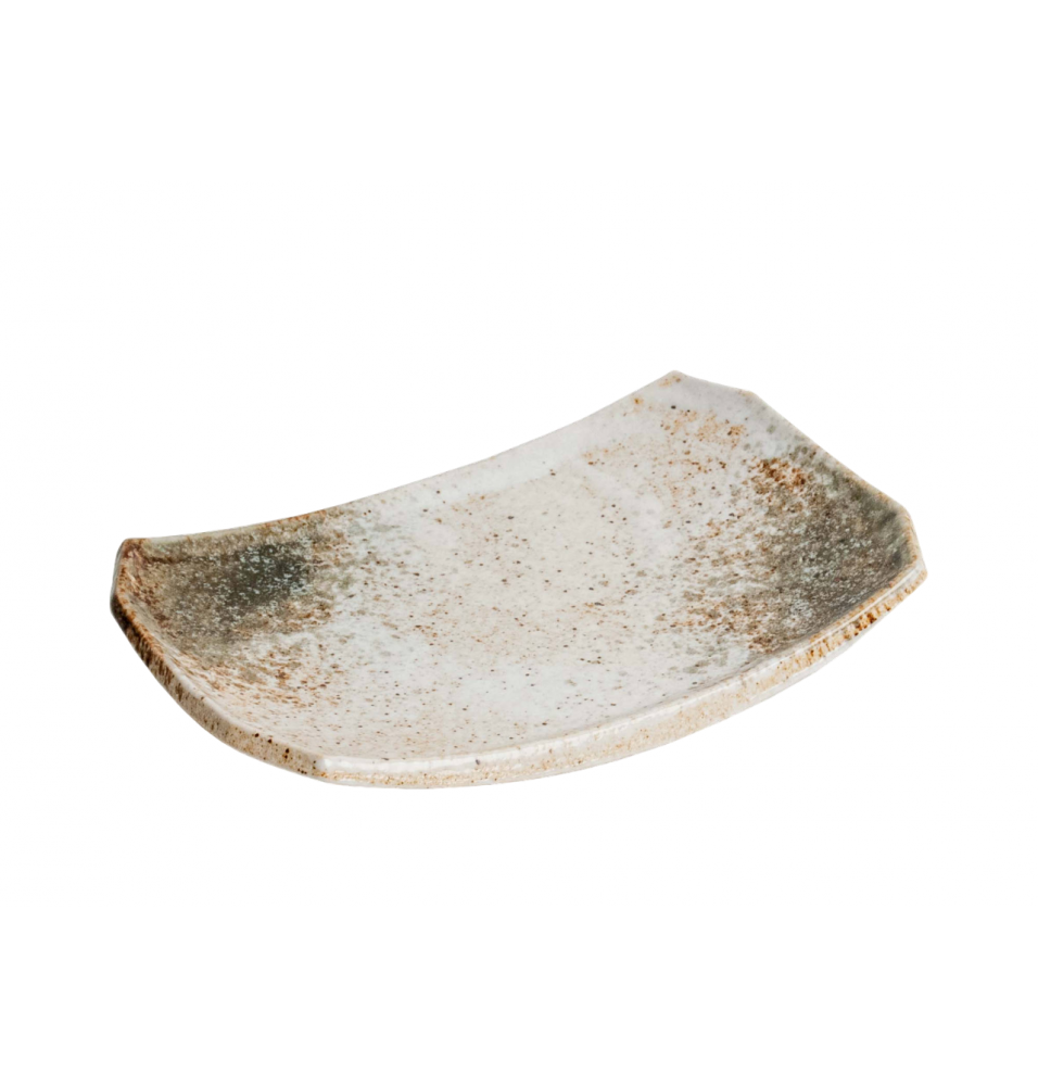 Platou pentru sushi model Hikari, dimensiuni 220x150x35hmm, culoare crem