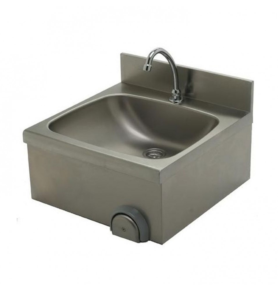 Lavoar, comanda la genunchi, inox, dimensiuni 500x500mm