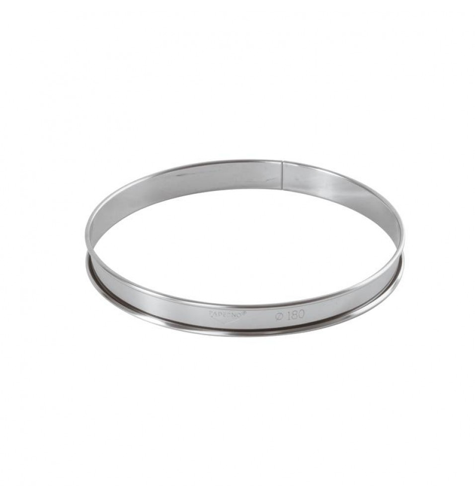 Forma tort, inel inox, dimensiune (H mm): 20, diametru 180mm