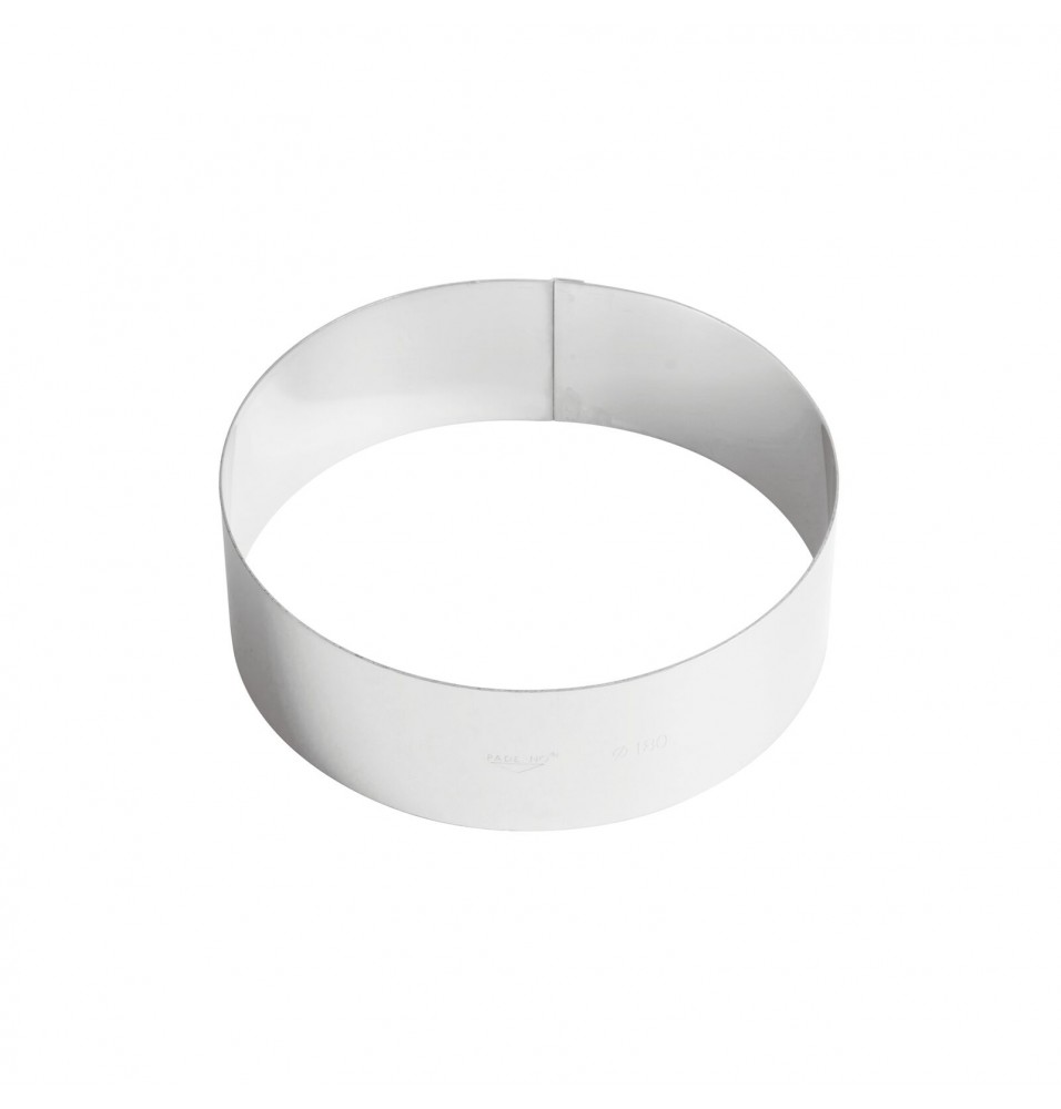 Forma tort, inel, inox, dimensiune (H mm): 60, diametru 180mm