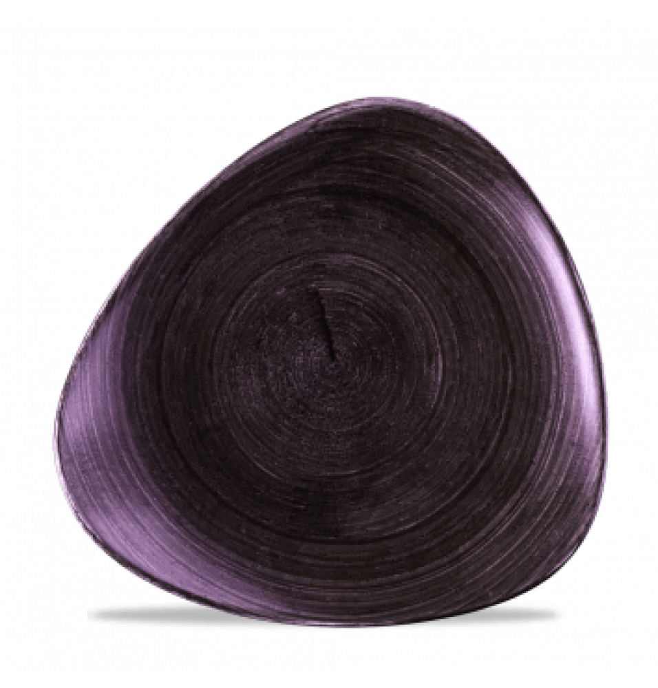 Farfurie triunghiulara, culoare Deep Purple, diametrul 26.5 cm