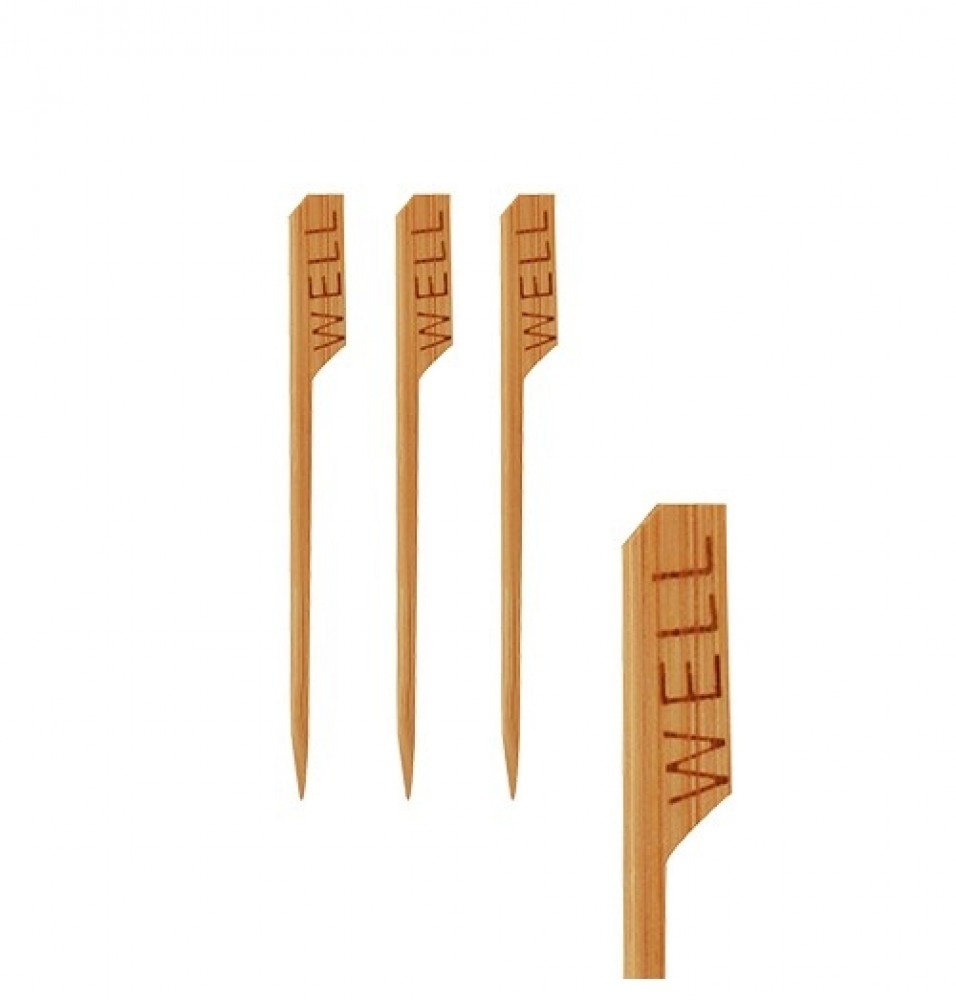 Set 250 bete pentru friptura, unica folosinta, din bambus, lungime 90mm