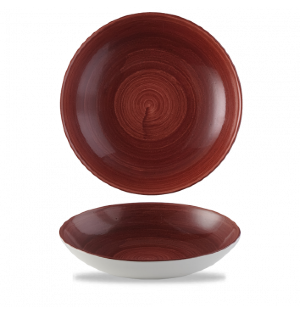 Farfurie coupe bowl, culoare Rust Red, diametrul 24.8 cm