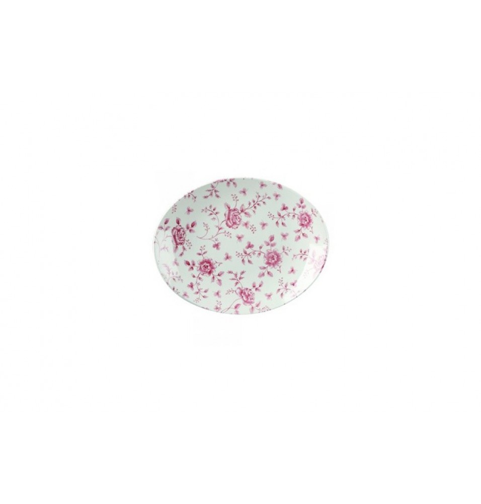 Platou, oval, dimensiuni 317x254mm, rosu