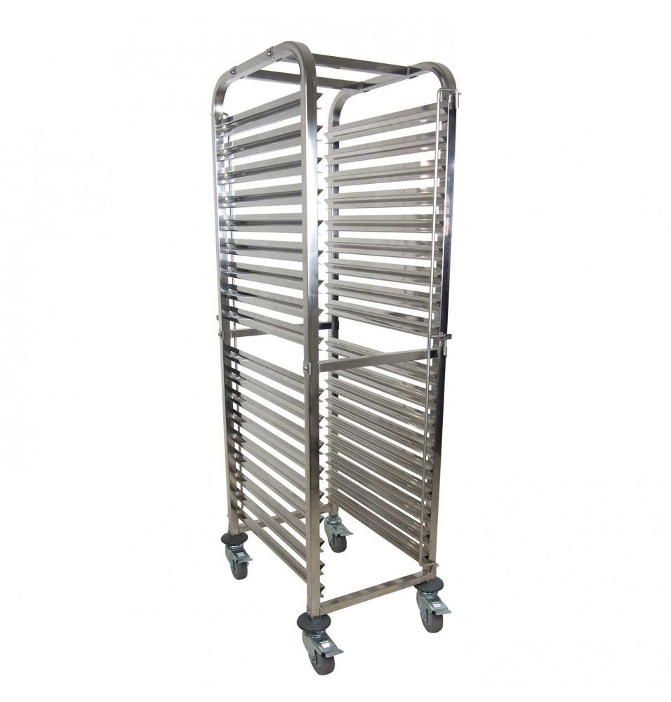 Carucior pentru cuve, capacitate 18 cuve, inox