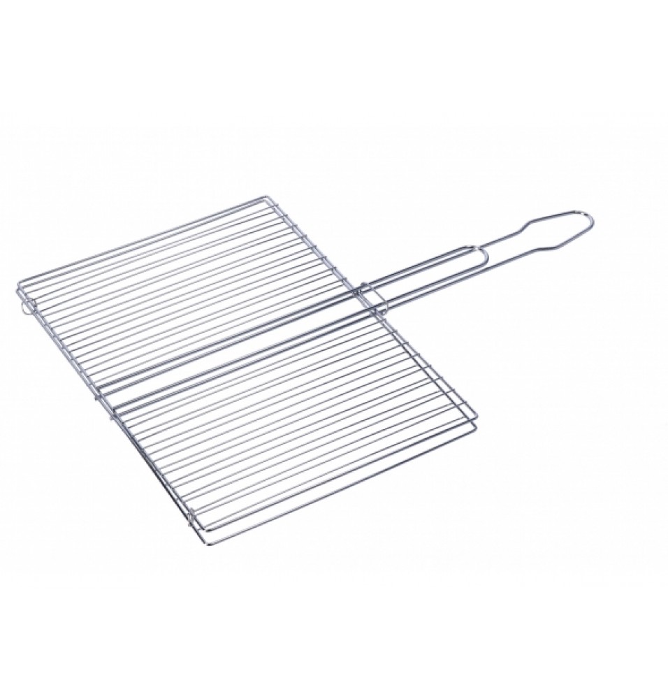 Grill dublu pentru gratar, dimensiuni 250x250mm