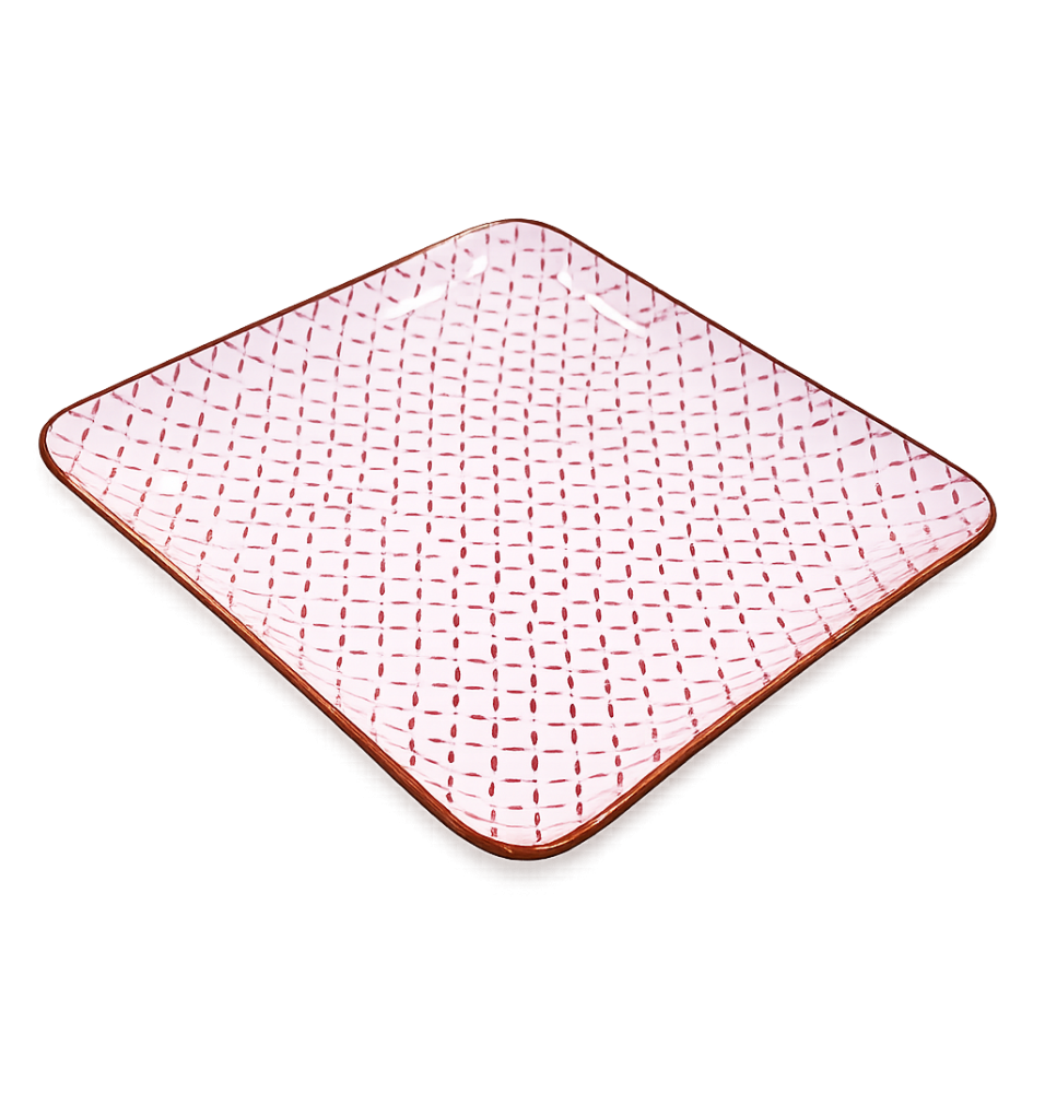 Platou patrat din ceramica, 200X200XH20 mm